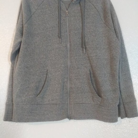 Time And Tru women's L (12-14) gray hooded sweater - Picture 3 of 13